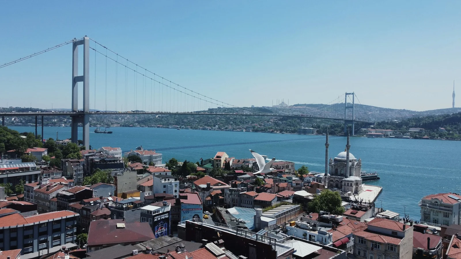 Bosphorus Bridge and the İstanbul waterfront